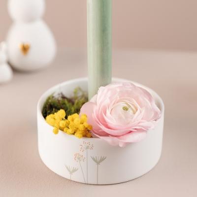 Räder kaarsenstander pastel bloemen Voorjaar