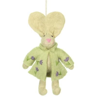 Sjaal met verhaal hanger Funny bunny - tulpjes