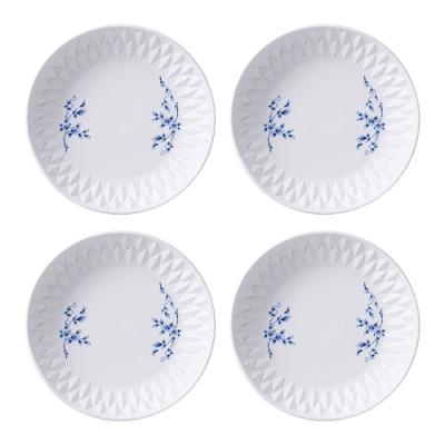 Heinen Delftsblauw Vouw pasta bord, set van 4